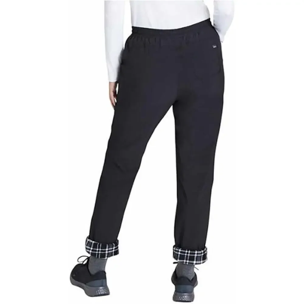 Eddie Bauer Flexion Polar Lined Pants Womens Size 8 Black Waterproof Gorpcore - Picture 7 of 12